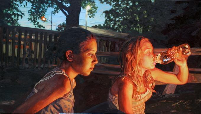 Гиперреалистичные картины детей Лауры Сандерс,прикольные картинки,приколы